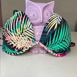 Tropical Print Underwire Bra